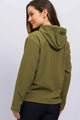 Casaco de Fleece com Zíper Verde