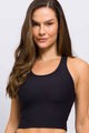 Cropped Regata Canelada Preta