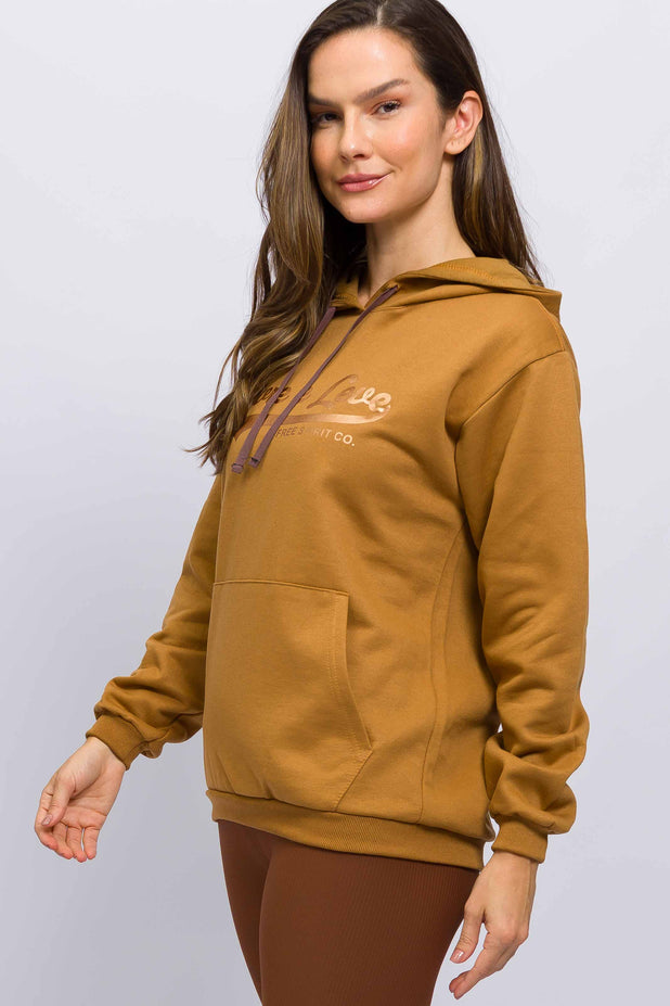 Casaco de Moletom com Capuz Free Spirit Cáqui