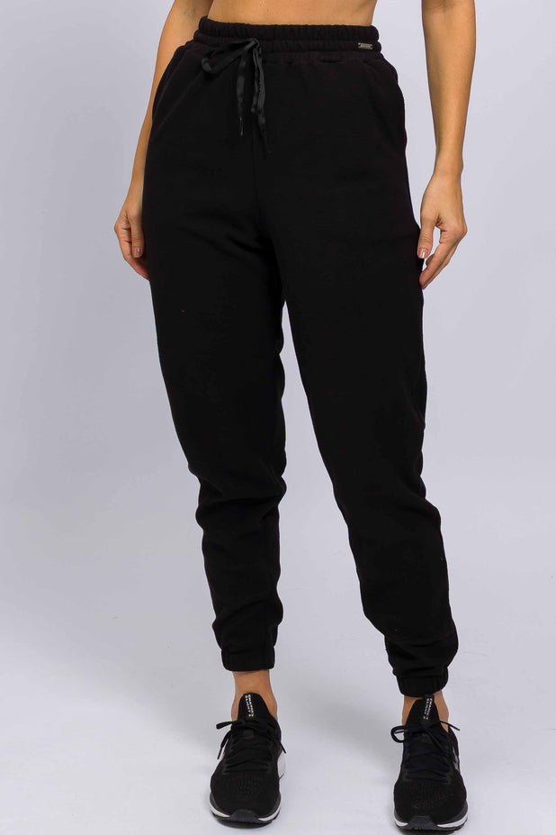 Calça de Fleece Preto