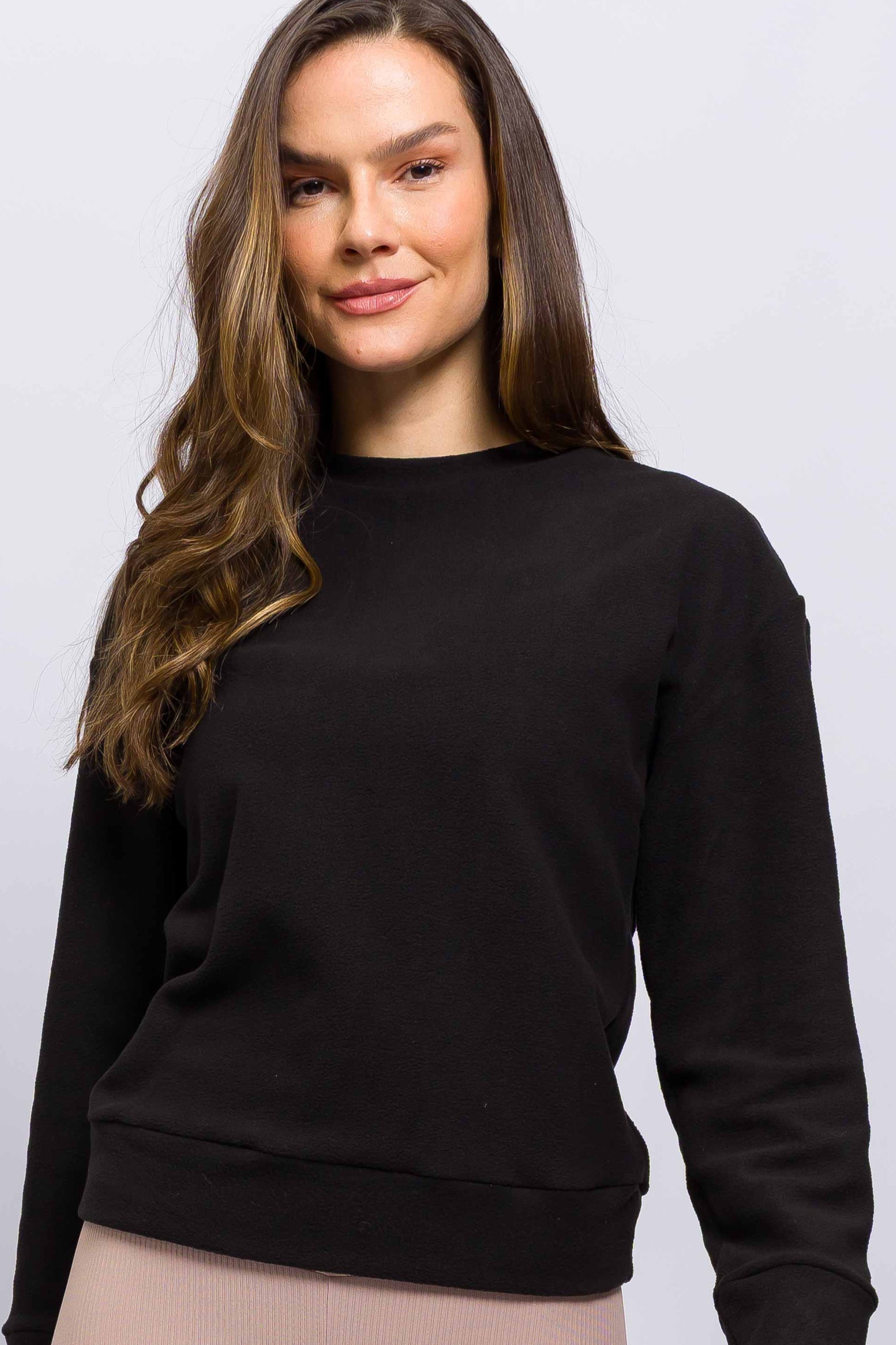 Casaco Térmico de Fleece Preto