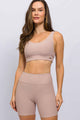Conjunto com Bermuda Canelada Bege
