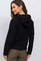 Casaco de Fleece com Zíper Preto