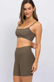 Conjunto com Bermuda Canelada Avelã