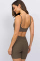 Conjunto com Bermuda Canelada Avelã