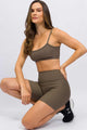 Conjunto com Bermuda Canelada Avelã