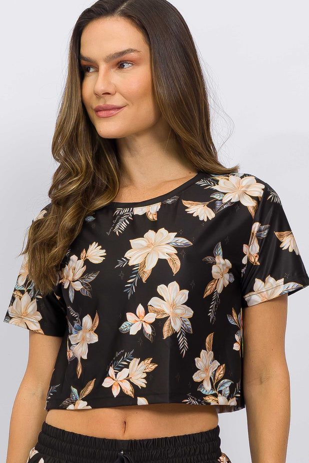 Conjunto Cropped T-Shirt e Short Arredondado Sense