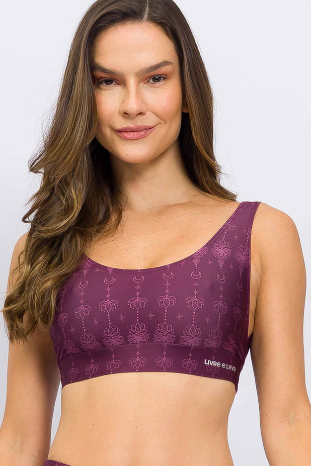 Conjunto Top Regata e Legging Floral Zen