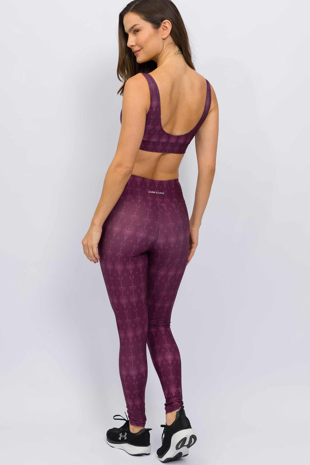 Conjunto Top Regata e Legging Floral Zen