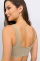 Top Regata com Bojo e Detalhe Bege