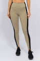 Conjunto Cropped e Legging com Recorte Preto