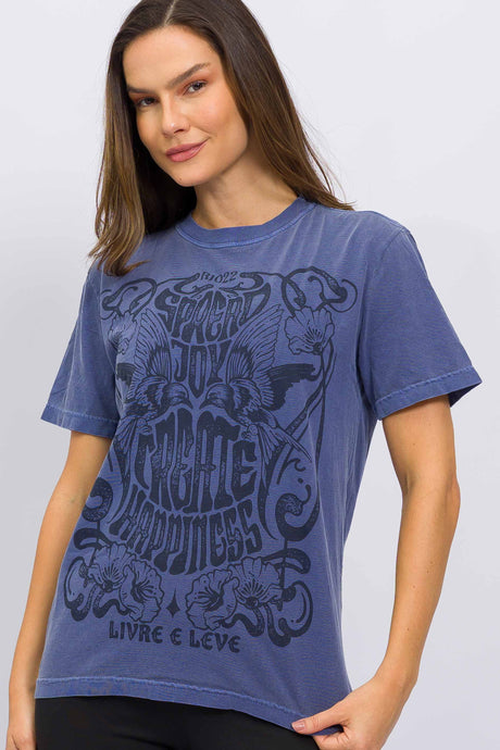 T-Shirt Estonada Azul
