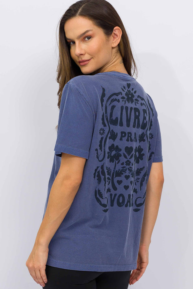 T-Shirt Estonada Livre pra Voar