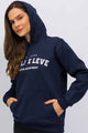 Casaco de Moletom Canguru Free Living Azul Marinho
