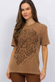 T-Shirt Marrom Onça Cáqui