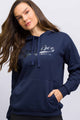 Casaco de Moletom com Capuz Free Spirit Azul Marinho