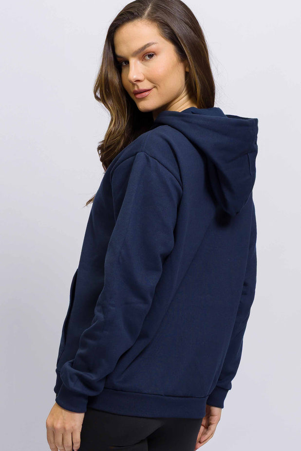 Casaco de Moletom com Capuz Free Spirit Azul Marinho