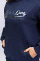 Casaco de Moletom com Capuz Free Spirit Azul Marinho