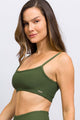 Top Alcinha Canelado Verde