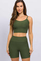 Conjunto com Bermuda Canelada Verde
