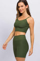 Conjunto com Bermuda Canelada Verde