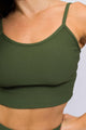 Conjunto com Bermuda Canelada Verde
