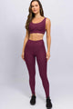 Legging Básica Canelada Roxa