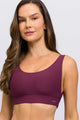 Top Regata Canelado Roxo