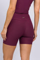 Bermuda Meia Coxa Canelada Roxo