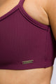 Top Alcinha Canelado Roxo