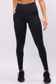 Legging com Bolso em Tela Preta
