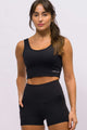 Short Modelador com Bolso Lateral Preto