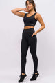 Legging Modeladora com Bolso Lateral Preta