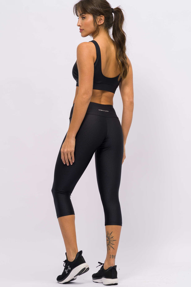 Conjunto Top e Corsário Track Preta