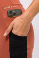 Legging Modeladora com 2 Bolsos Marrom