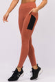 Legging Modeladora com 2 Bolsos Marrom