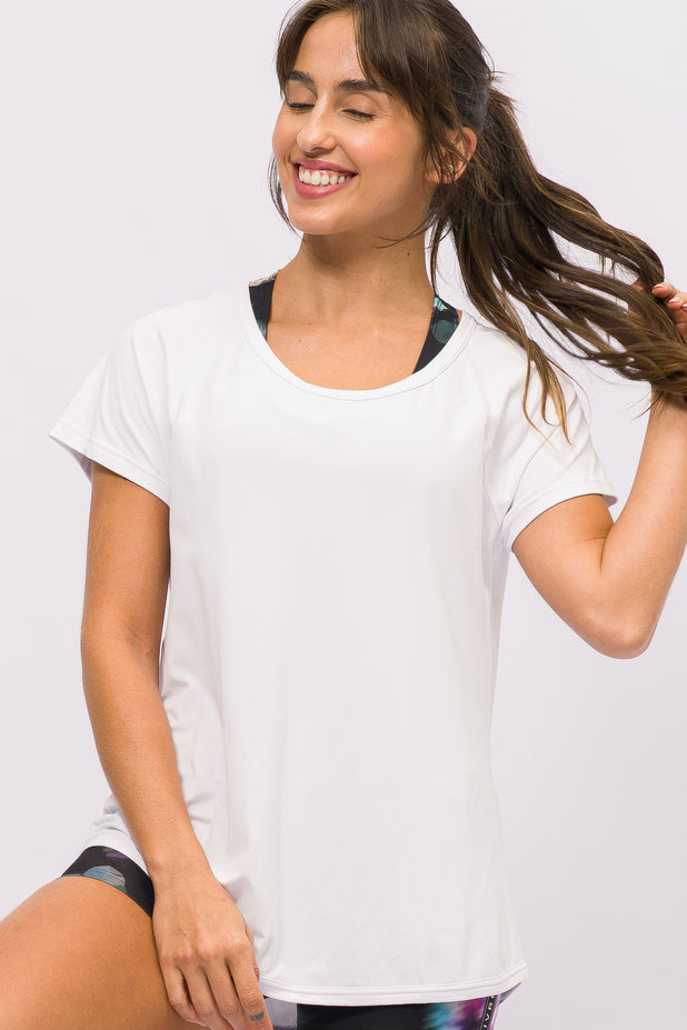 Blusa Run de Poliamida Branca