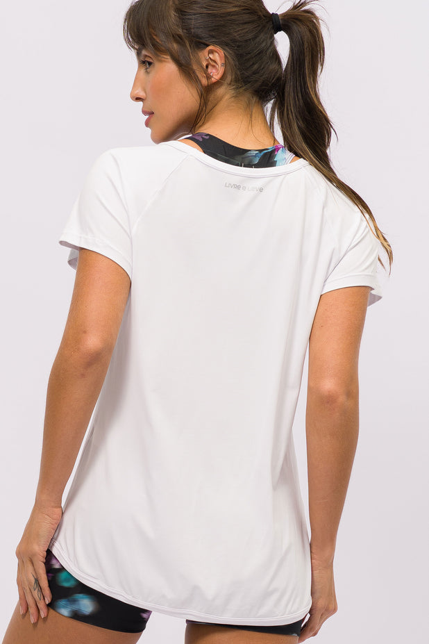 Blusa Run de Poliamida Branca