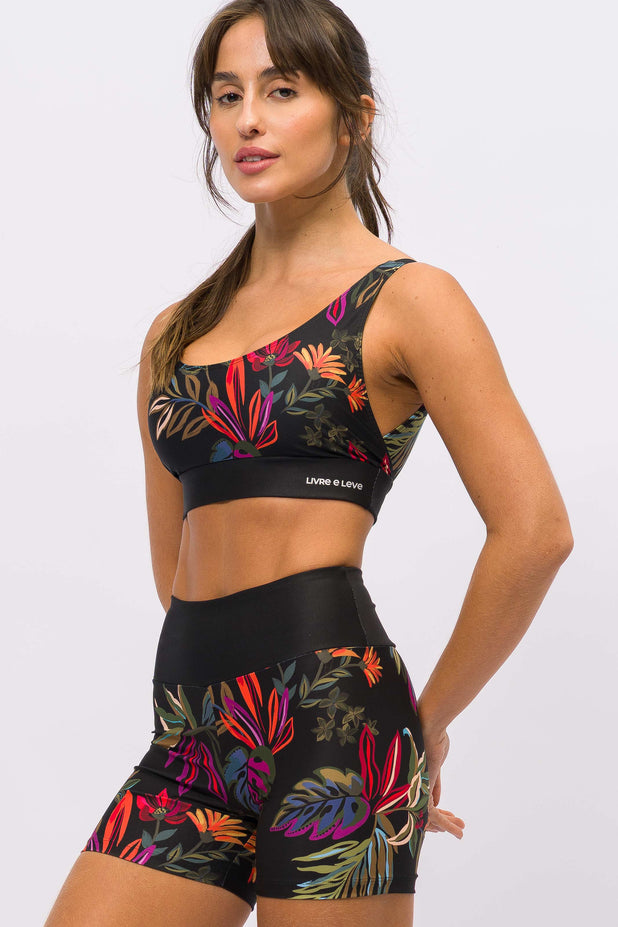Conjunto Top Transpassado e Short Básico Viver