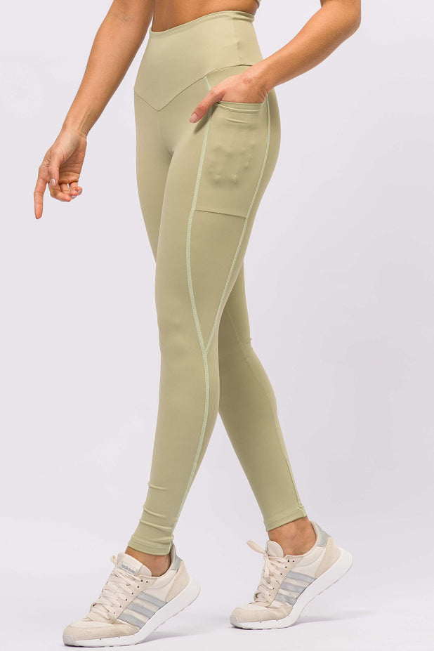 Legging Modeladora com Bolso Lateral Verde