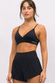 Short Soltinho Duplo de Poliamida Preto
