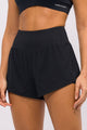 Short Soltinho Duplo de Poliamida Preto