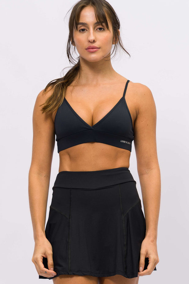 Short Saia Furadinha Preta