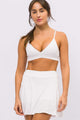 Short Saia Furadinho Branco