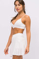 Short Saia Furadinho Branco
