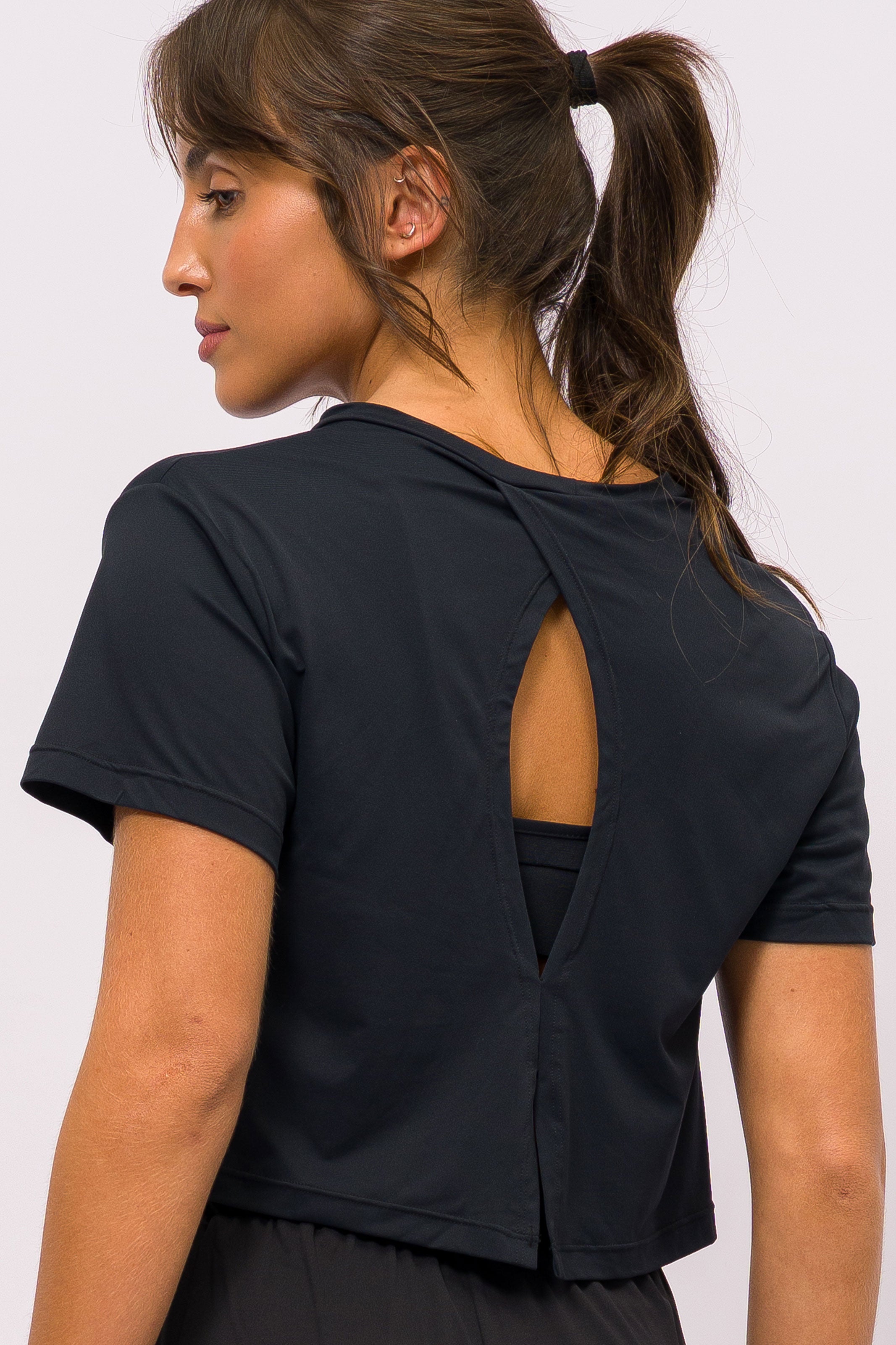 Cropped Gota Preto