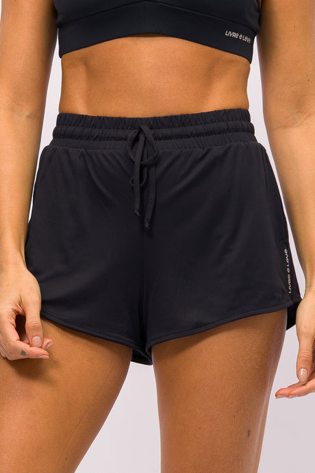 Short de Corrida Preto