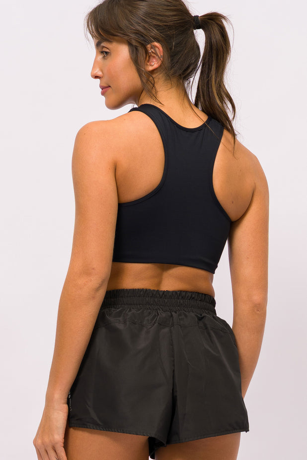 Short com Lateral Transpassada Preto