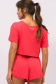 T-Shirt Cropped de Poliamida Melancia