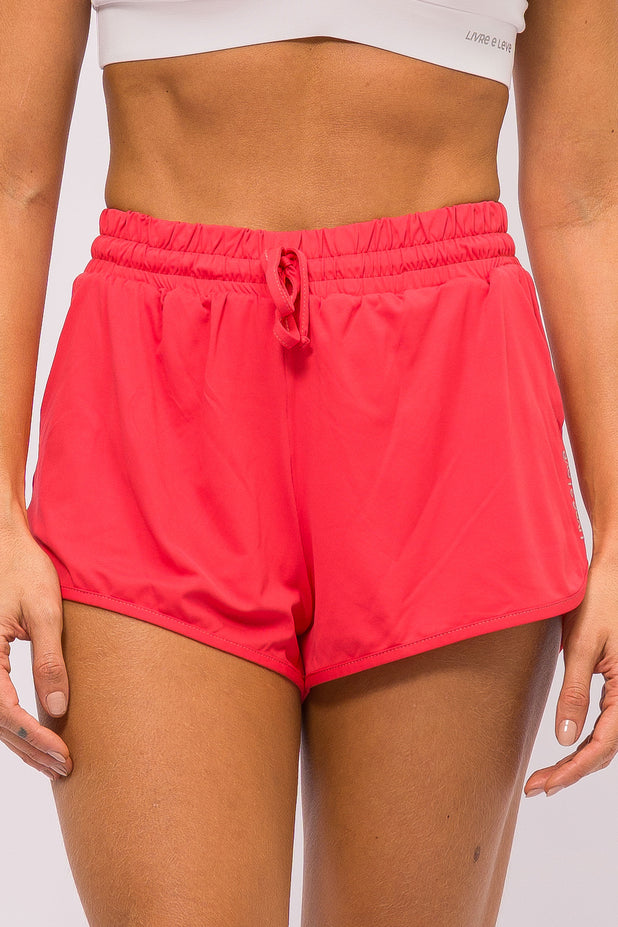 Short Arredondado Poliamida com Bolso Melancia